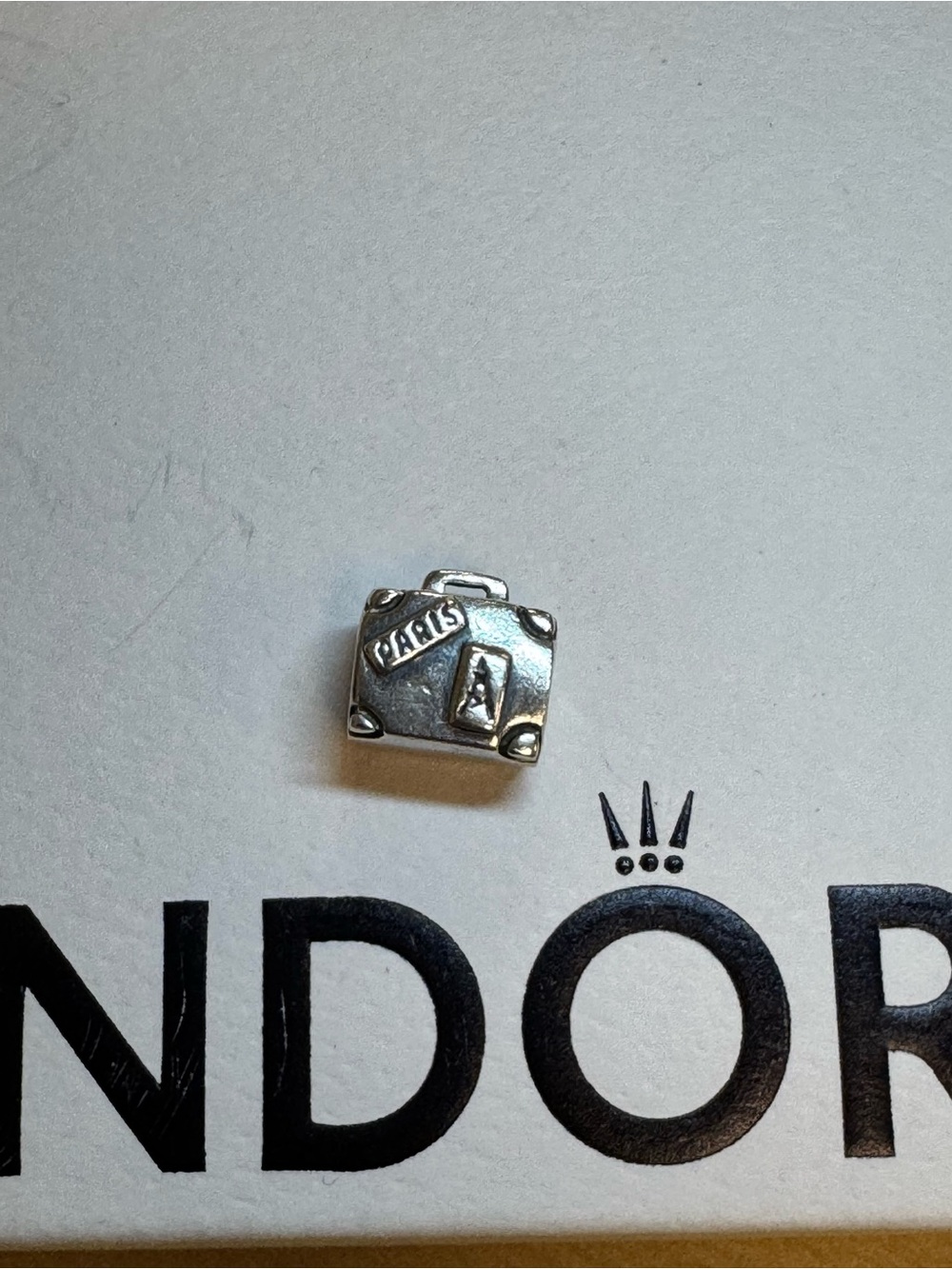 Pandora retired suitcase charm